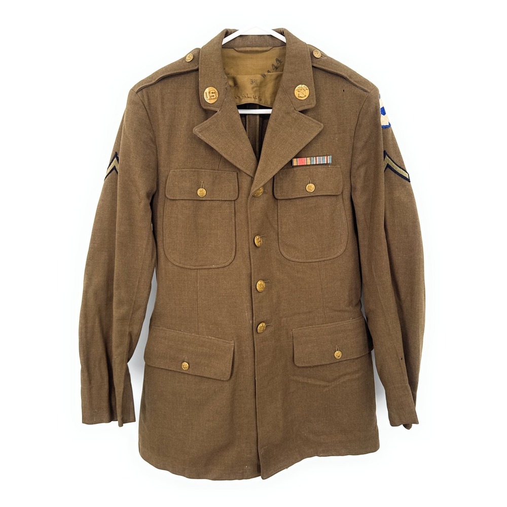 WWII Jacket PFC 6th Service‎ Command Quartermaster